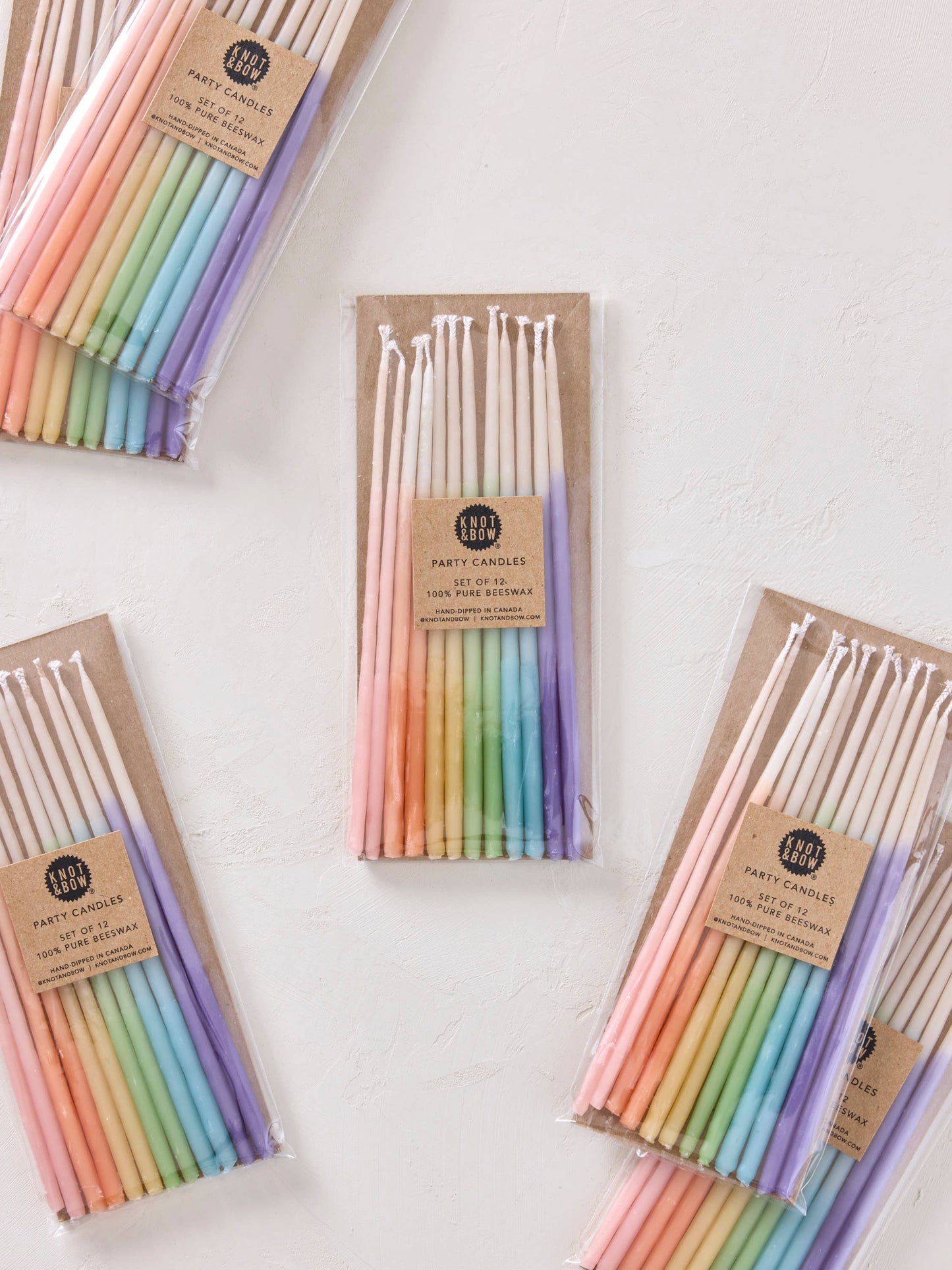Hand-dipped Pure Beeswax Birthday Candles | Tall