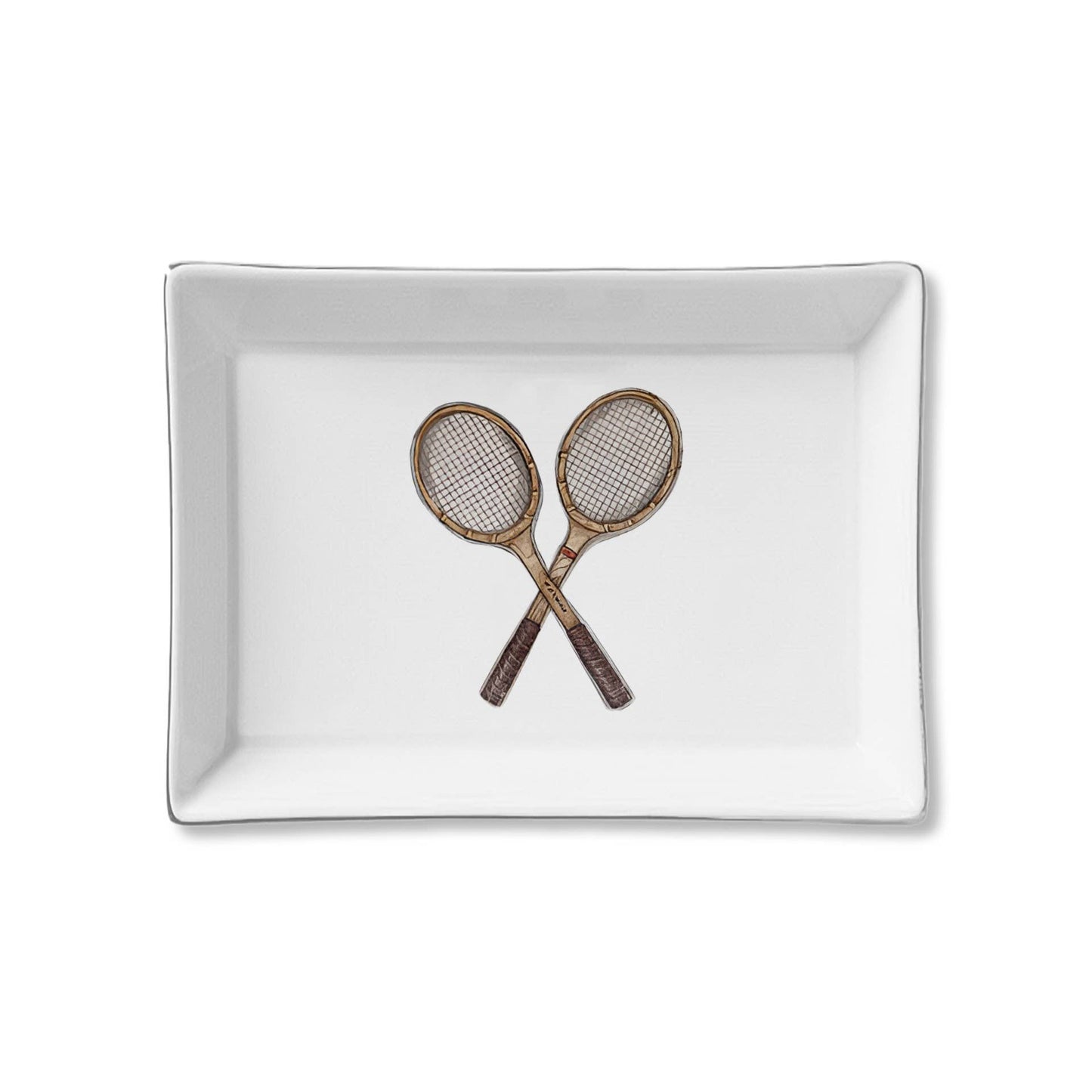 Ceramic Trinket Tray – Vintage Tennis