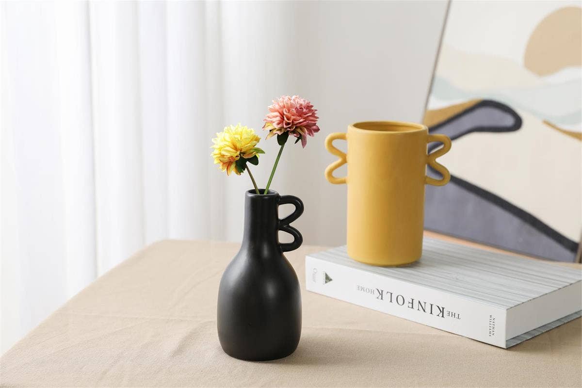 Mustard Cylinder Vase
