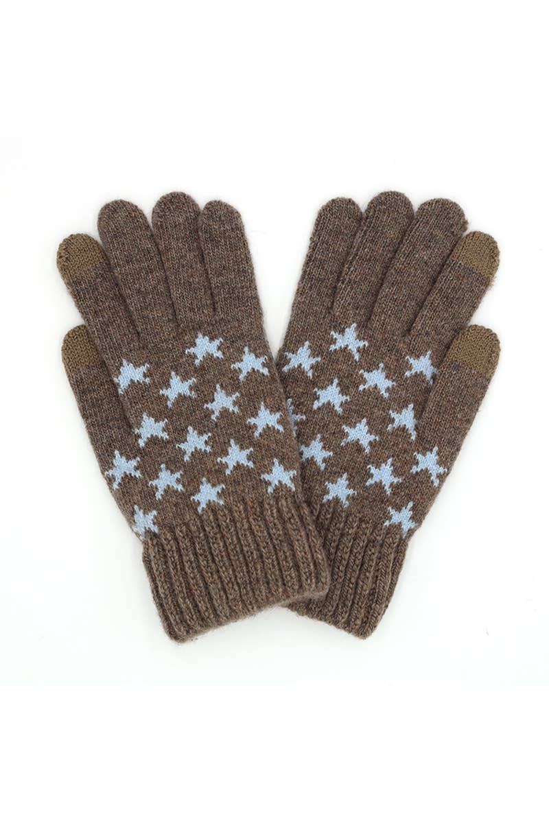 Star Print Smart Gloves