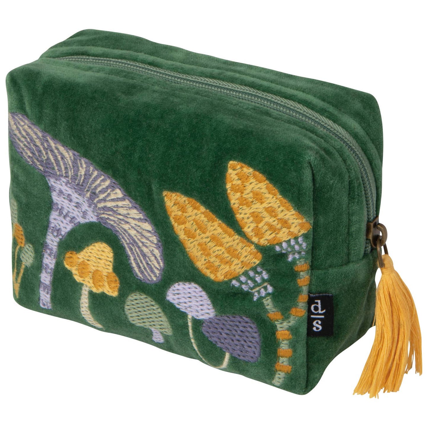 Velvet Embroidered Pouch