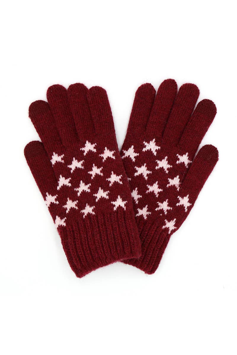 Star Print Smart Gloves