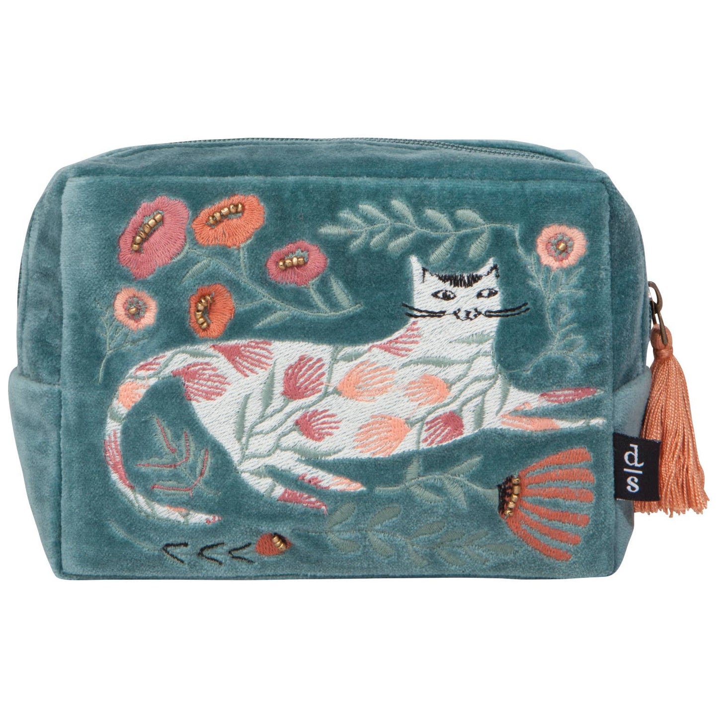 Velvet Embroidered Pouch