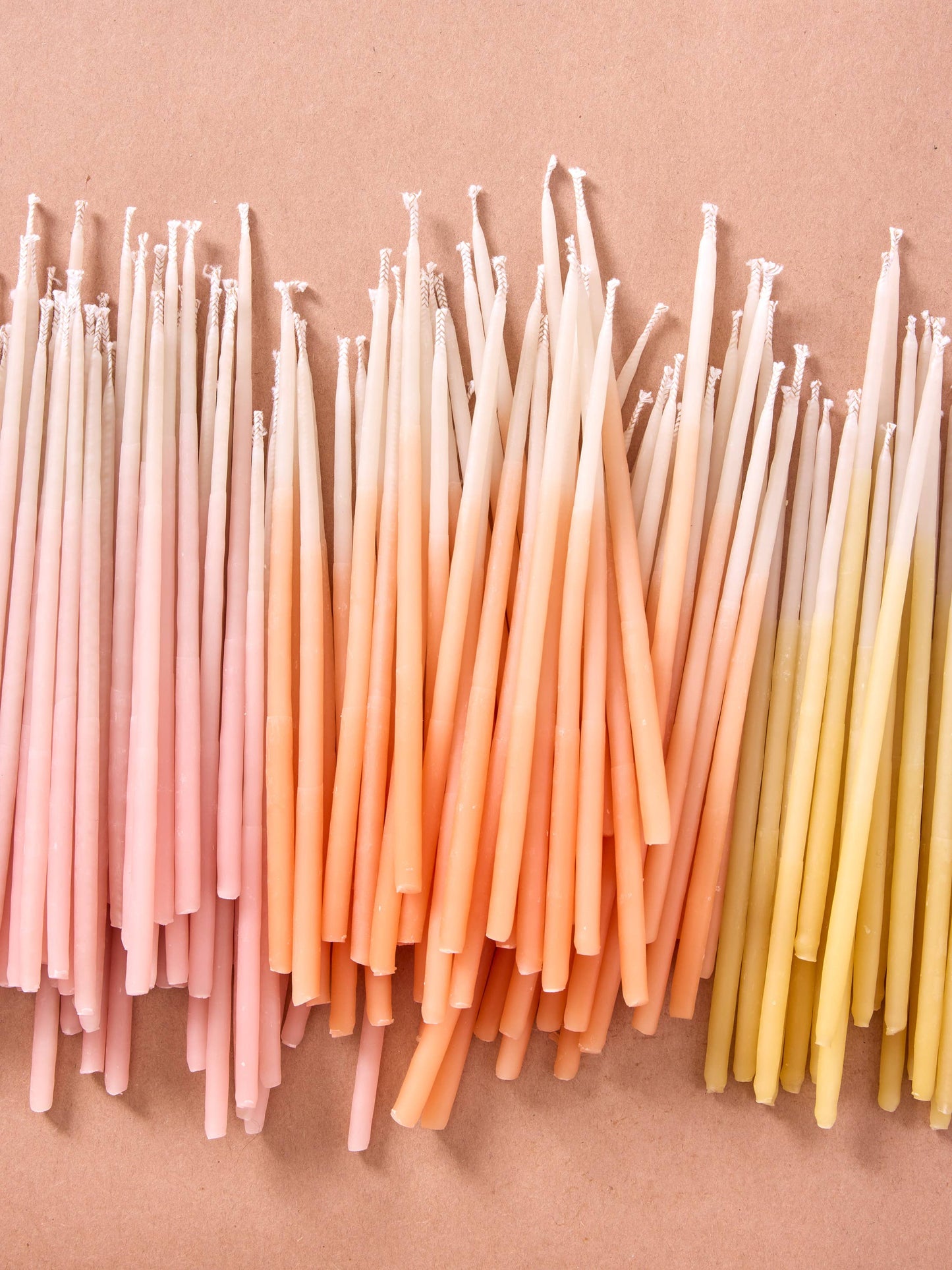 Hand-dipped Pure Beeswax Birthday Candles | Tall