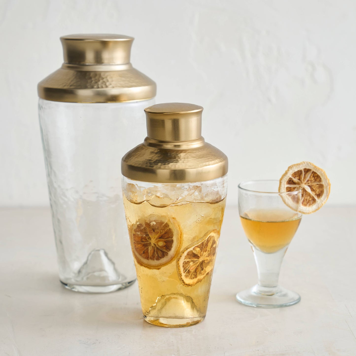 Pebbled Mini Glass Shaker