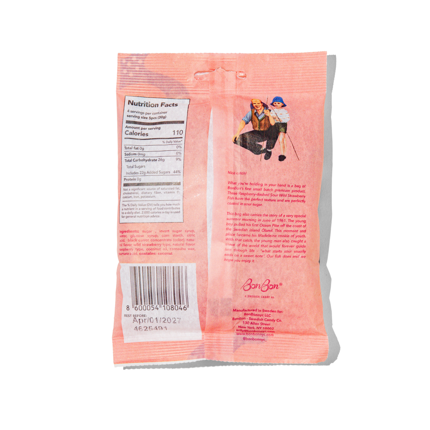 Sour Wild Strawberry Fish – Swedish Candy