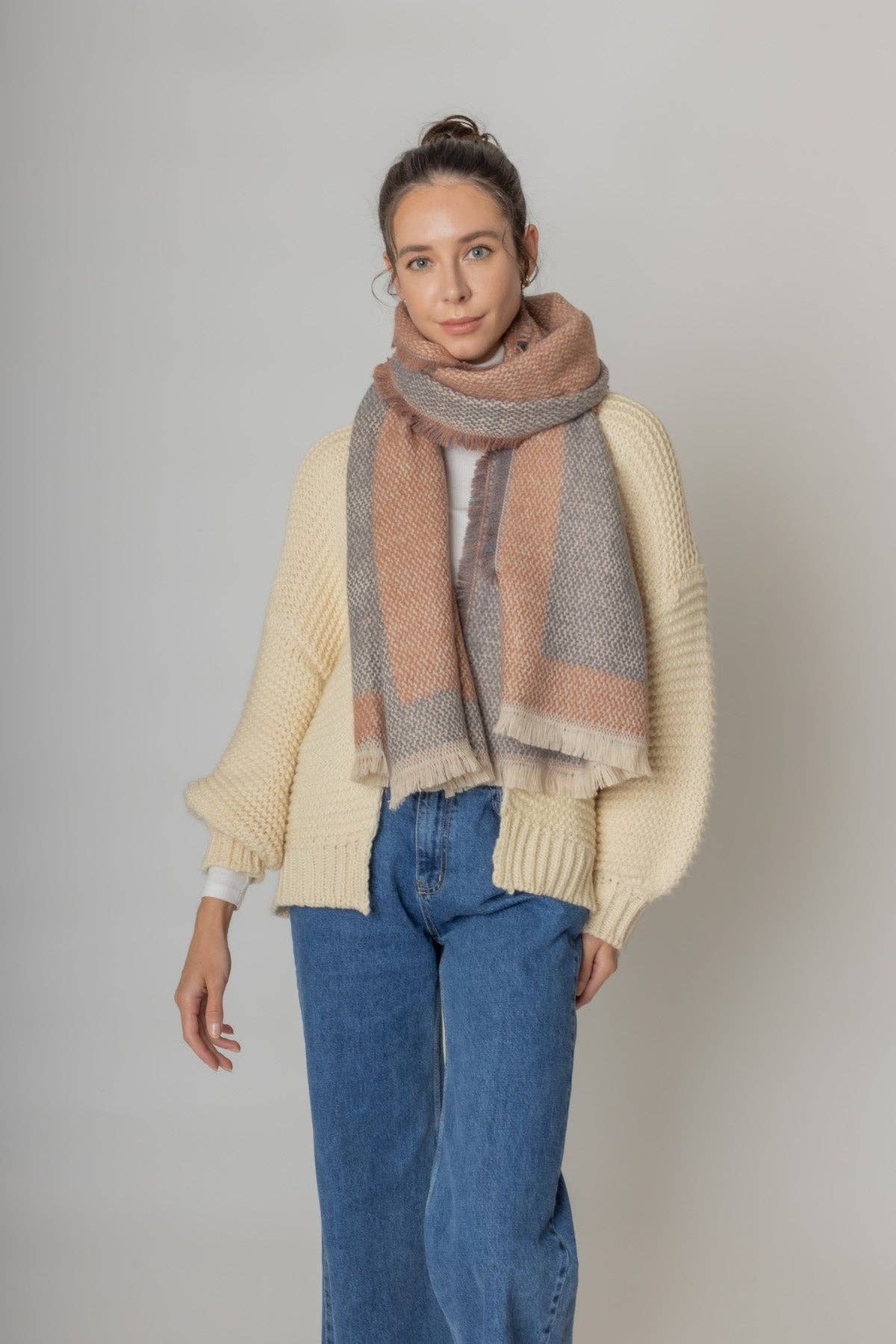 Color Bordered Scarf