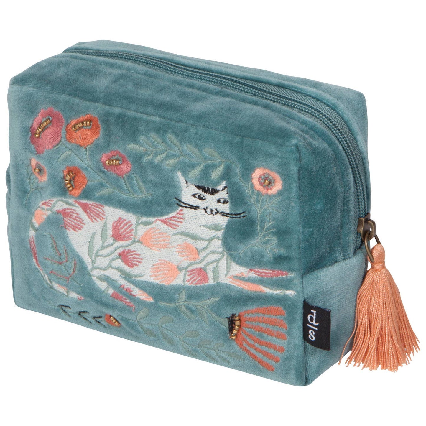 Velvet Embroidered Pouch