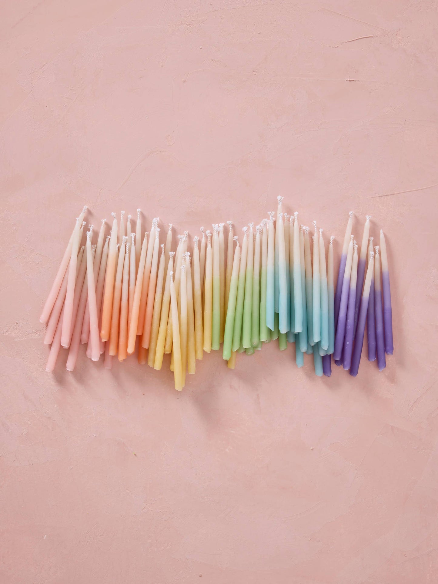 Hand-dipped 100% Beeswax Birthday Candles