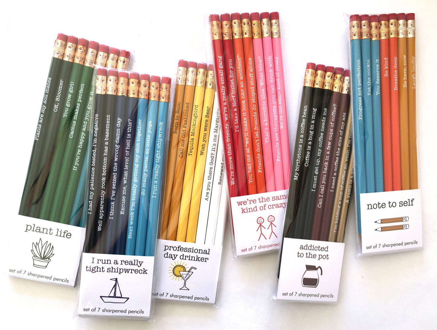'Note to Self' Pencil Set