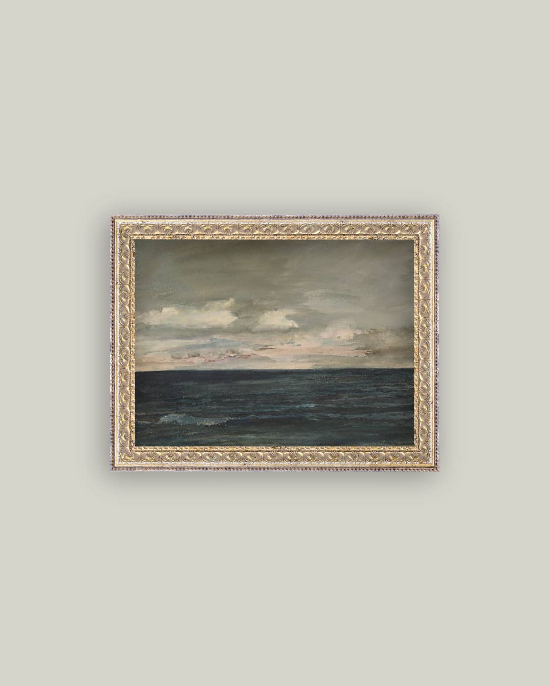 Ocean View Framed Antique Art – 10" x 8"