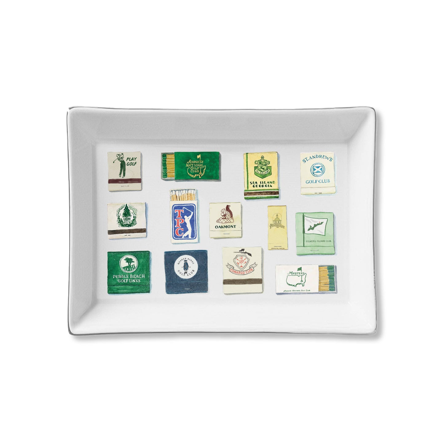 Ceramic Trinket Tray – Golf Matches