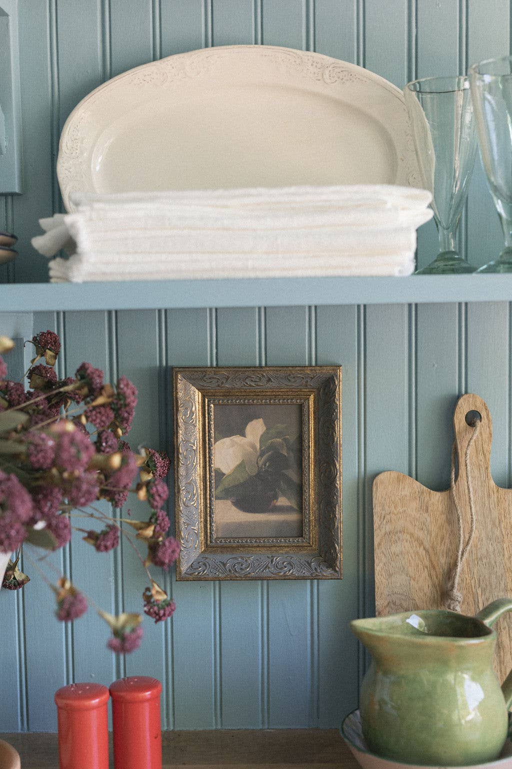 Magnolia Framed Antique Art – 8" x 10"