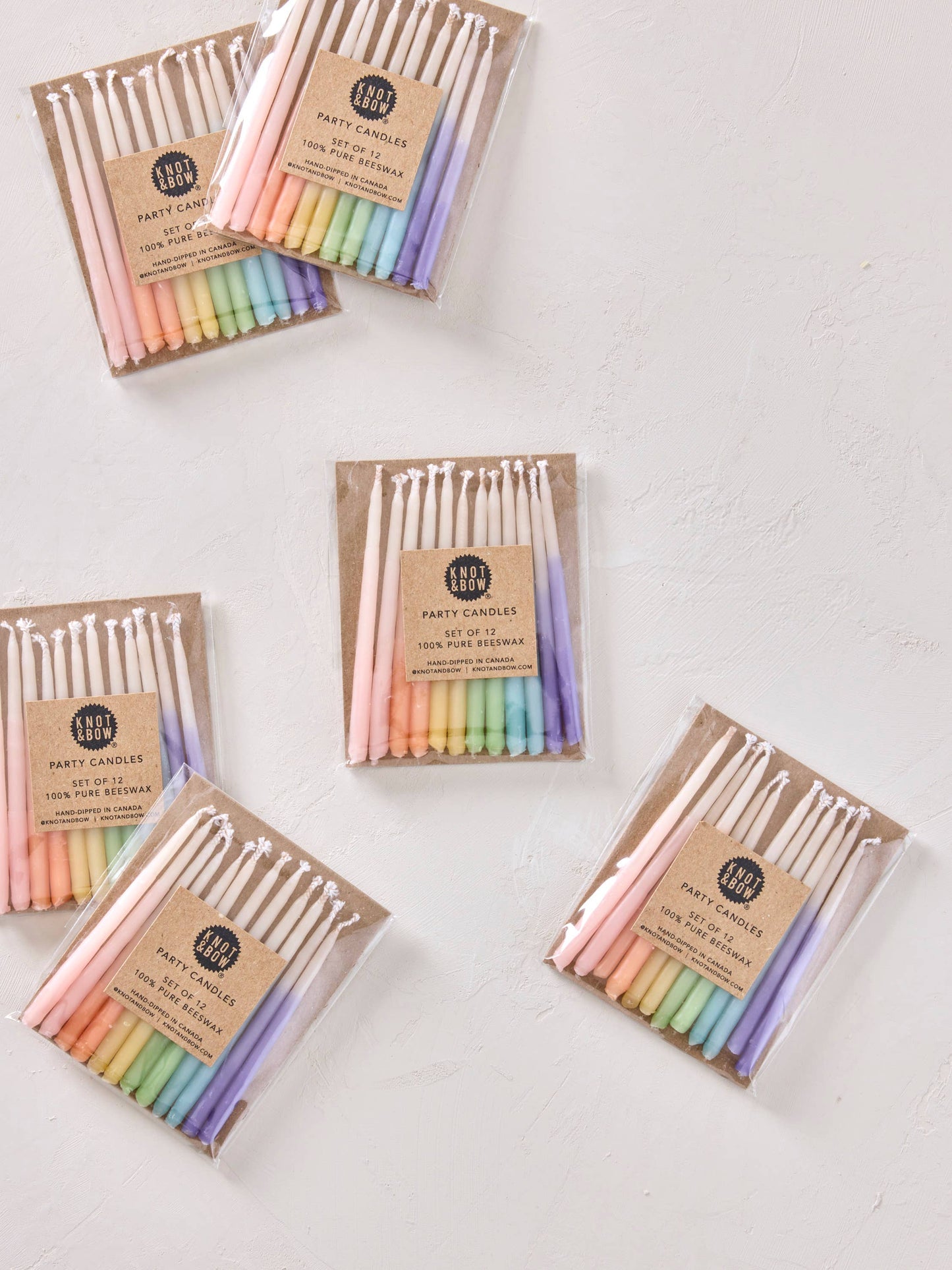 Hand-dipped 100% Beeswax Birthday Candles