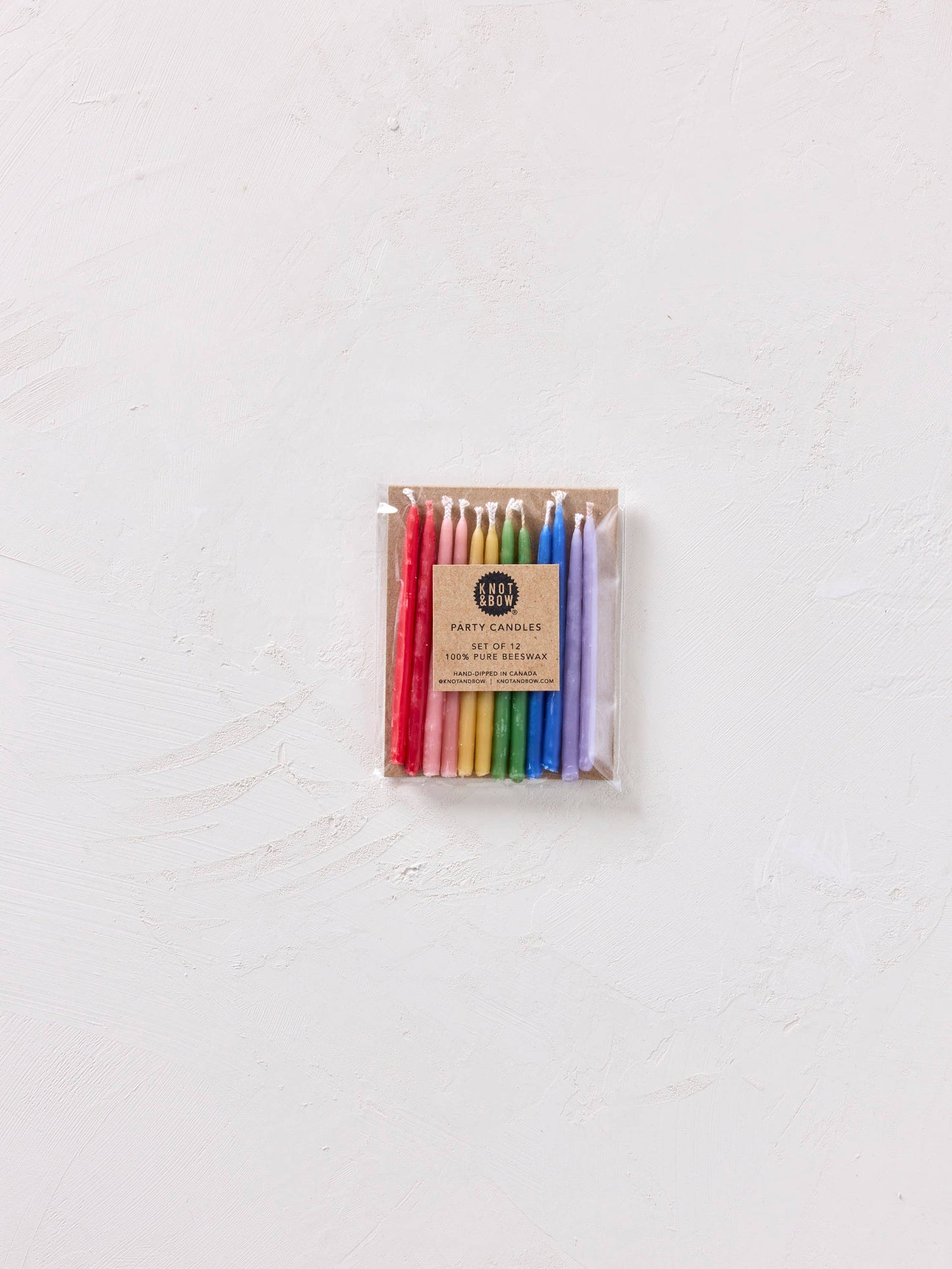 Hand-dipped 100% Beeswax Birthday Candles