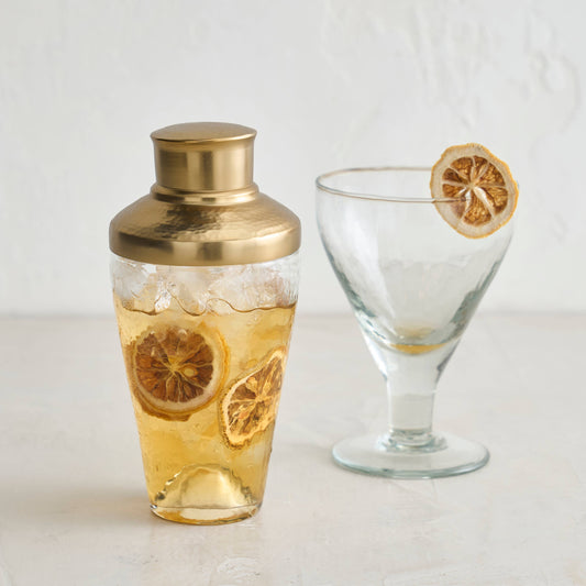 Pebbled Mini Glass Shaker