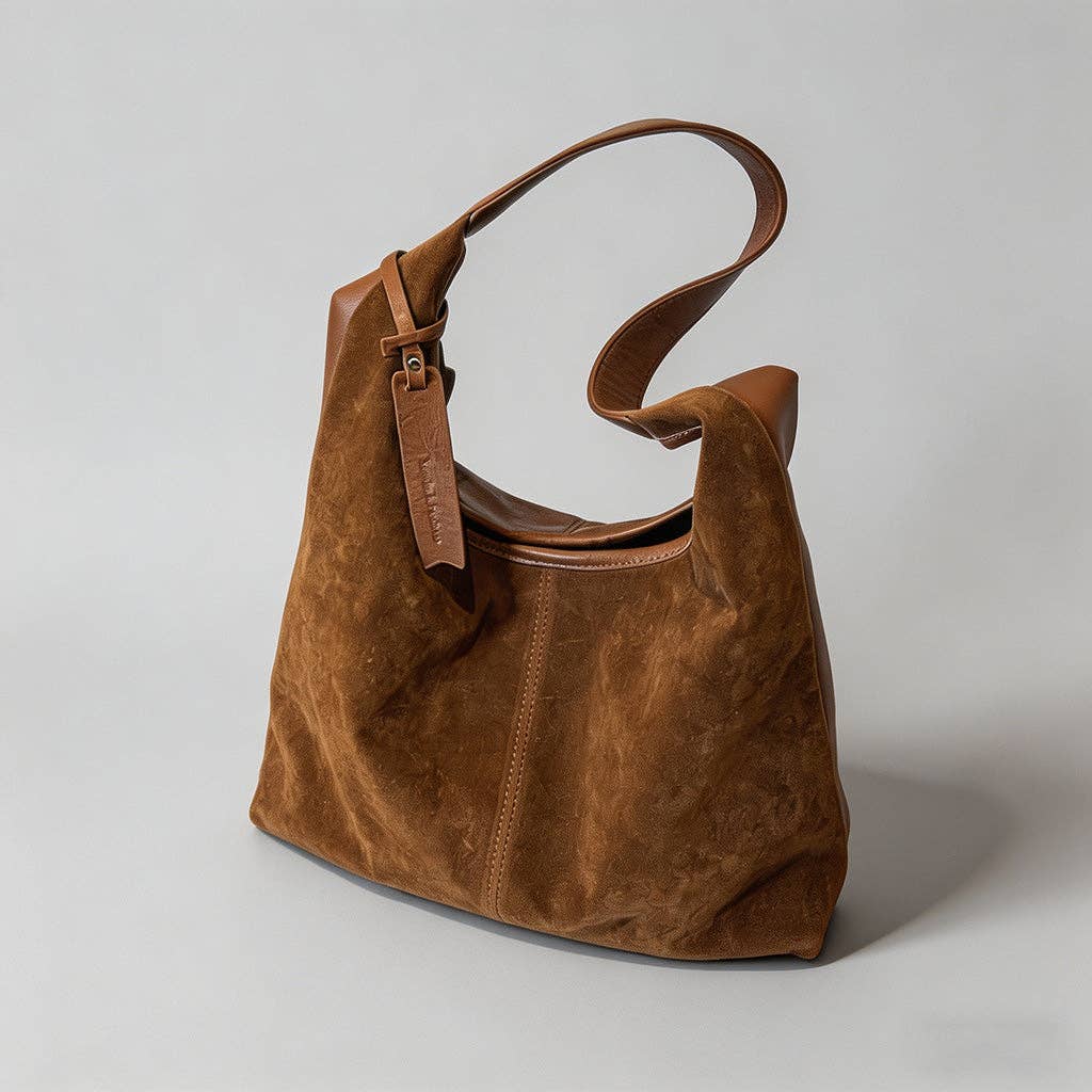Vintage Suede Hudson Tote