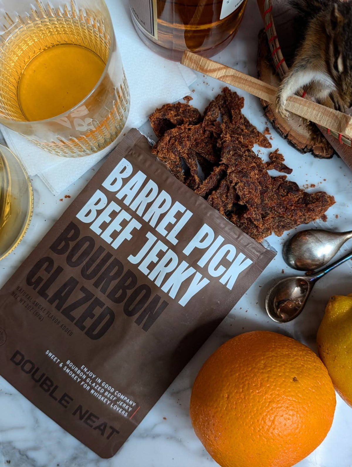 Bourbon-Glazed Beef Jerky