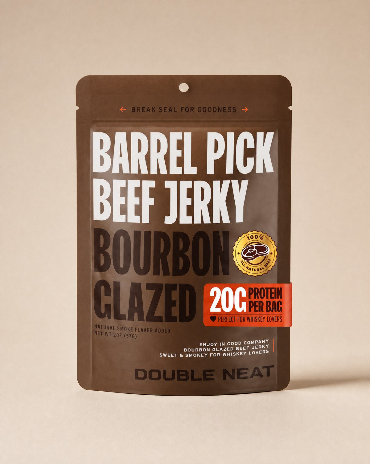 Bourbon-Glazed Beef Jerky
