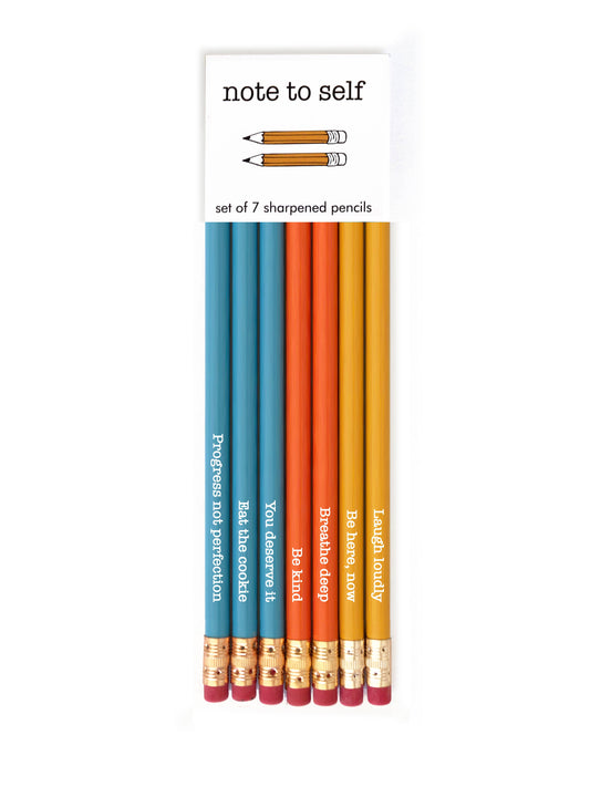 'Note to Self' Pencil Set