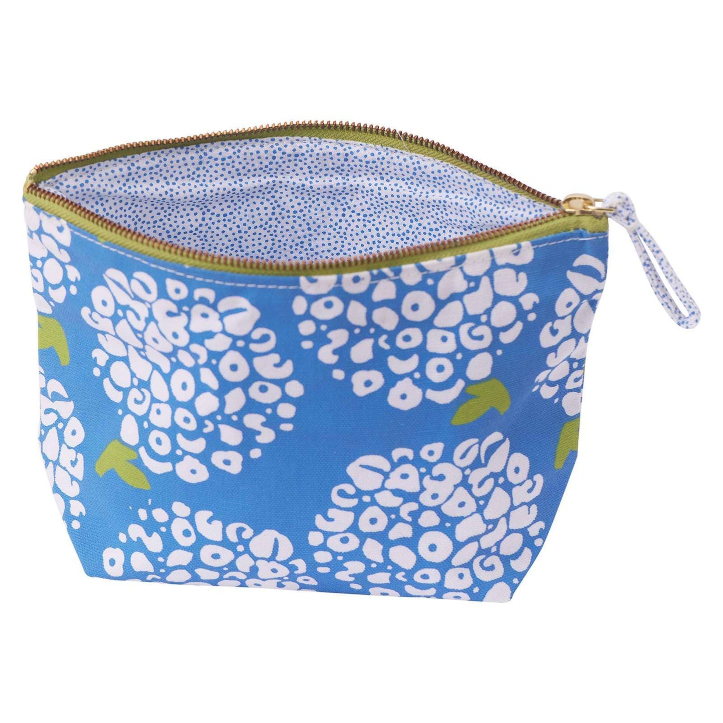 Blue Hydrangea Canvas Pouch