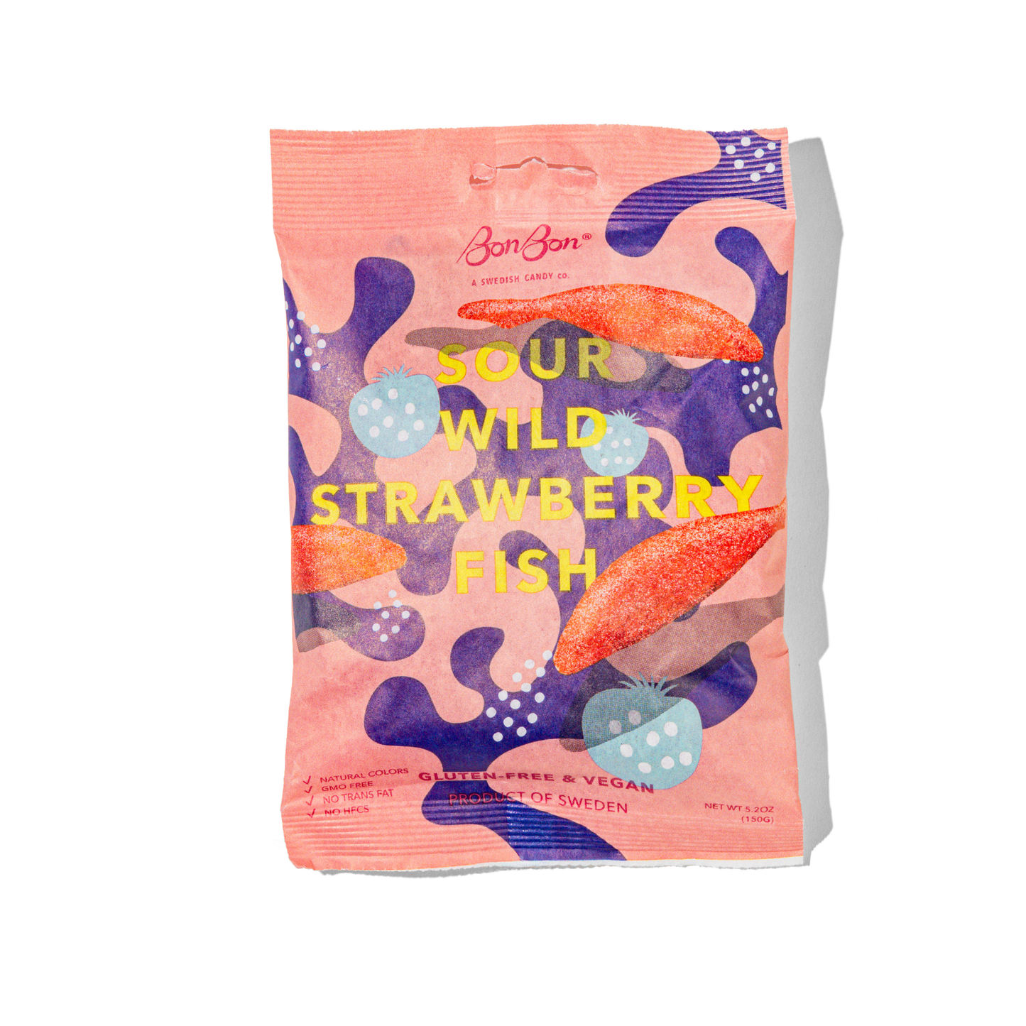 Sour Wild Strawberry Fish – Swedish Candy