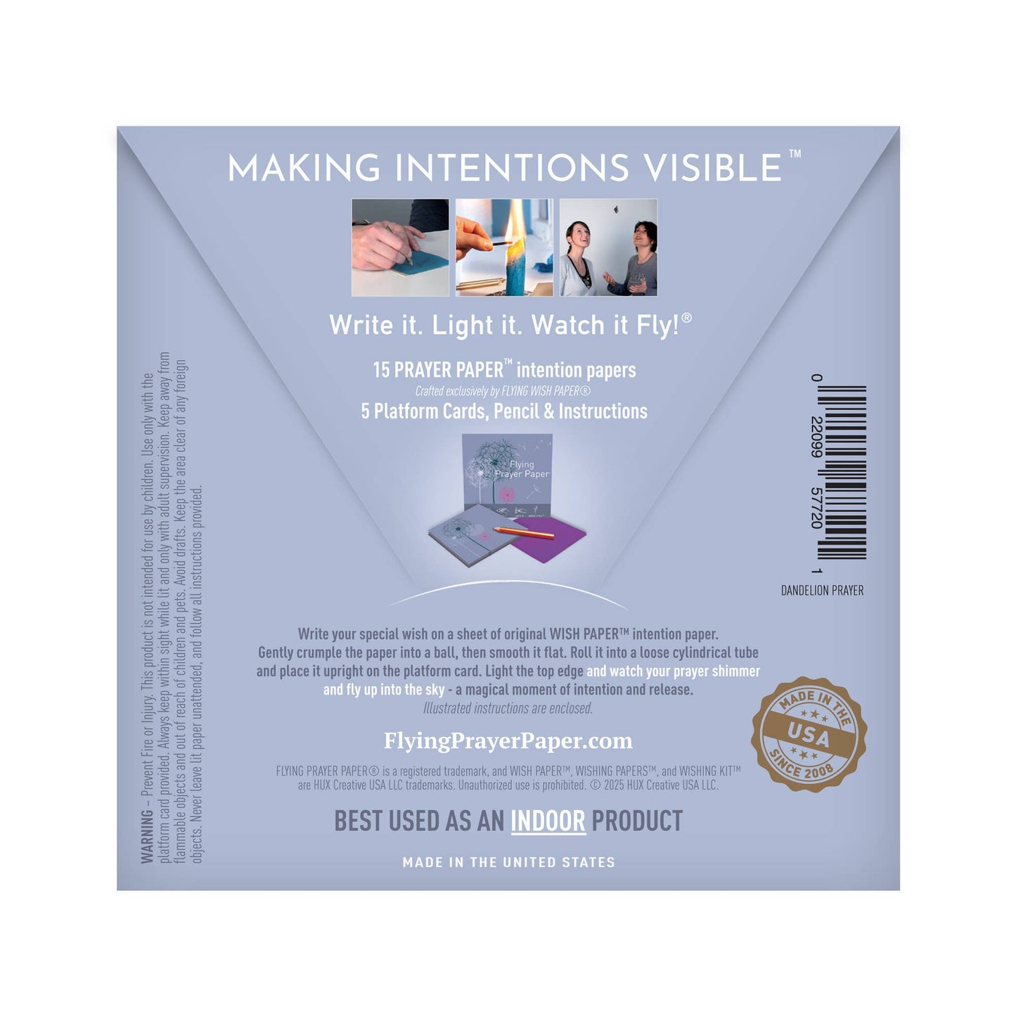 DANDELION PRAYER / Mini / 15 Ritual WISH PAPER™ +Accessories