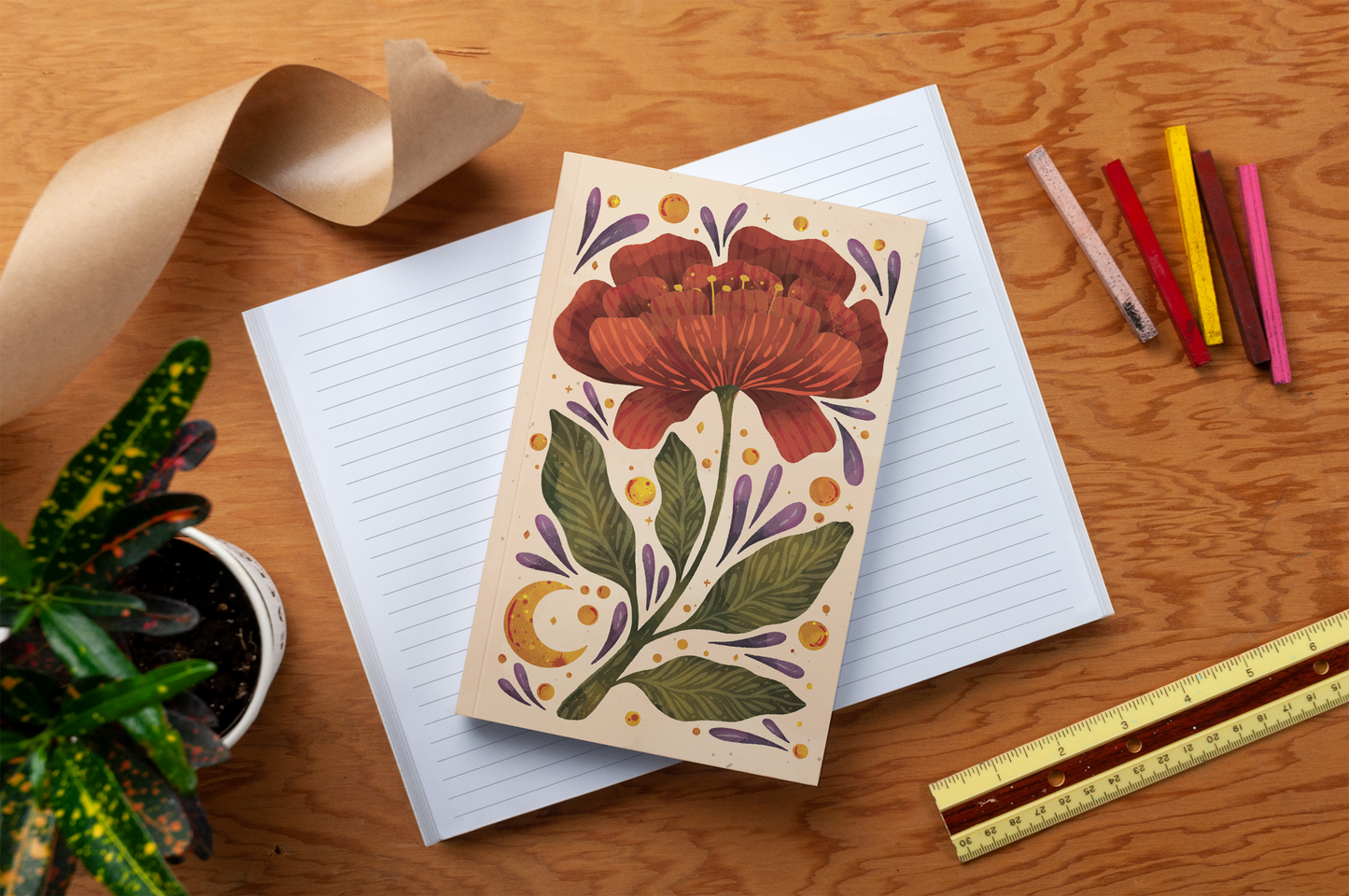 Burgundy Bloom Classic Journal