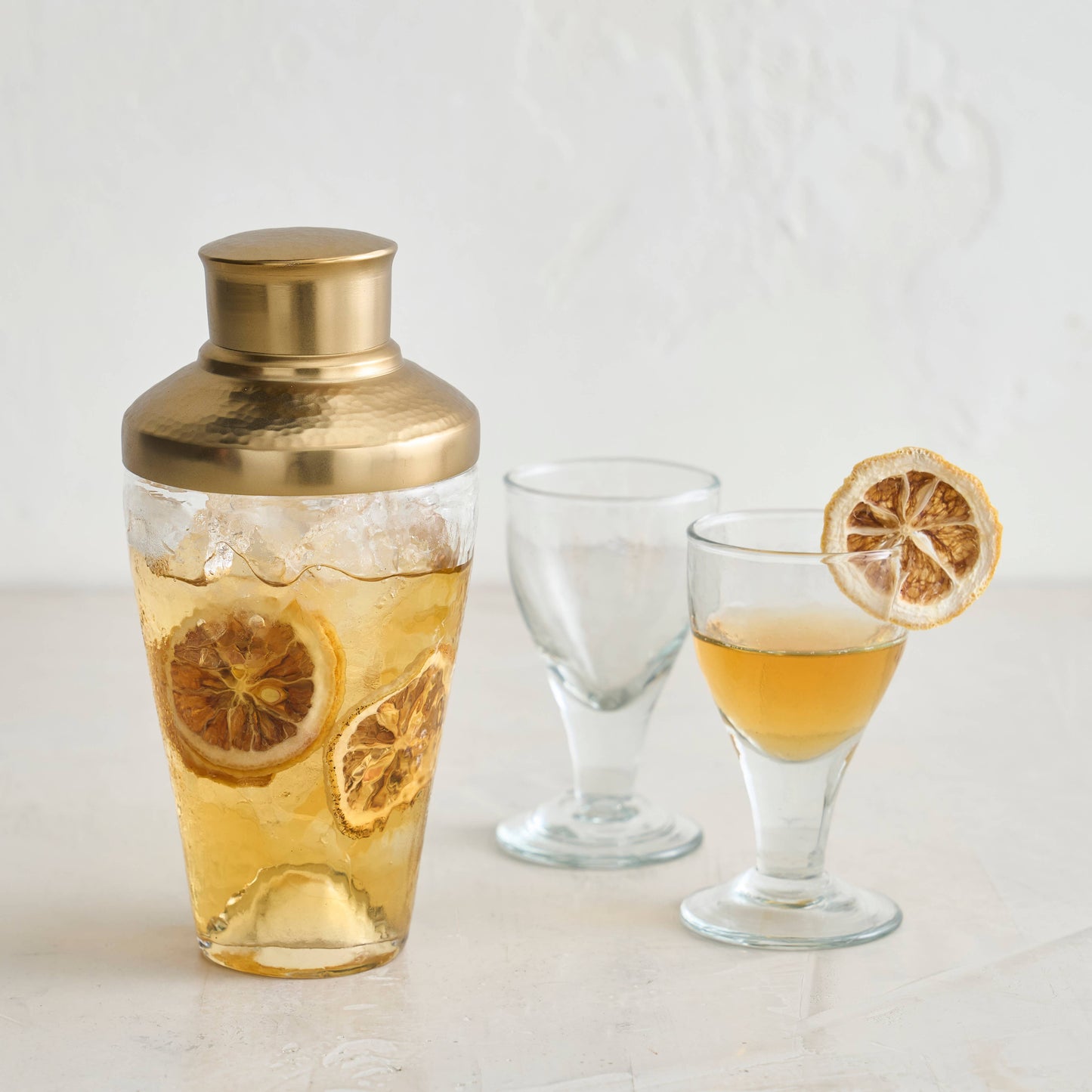 Pebbled Mini Glass Shaker