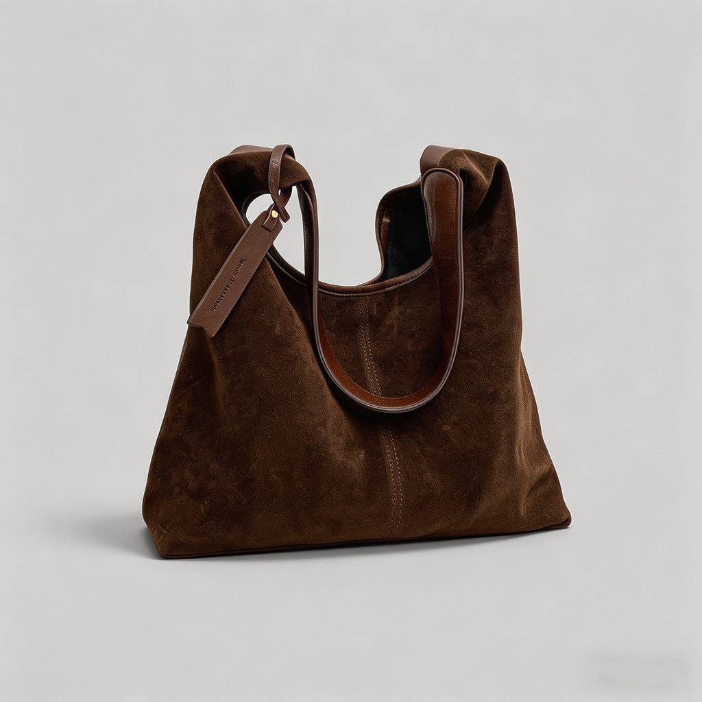 Vintage Suede Hudson Tote