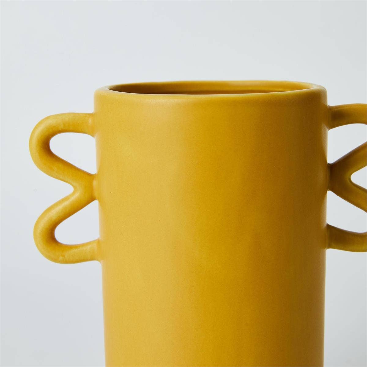 Mustard Cylinder Vase