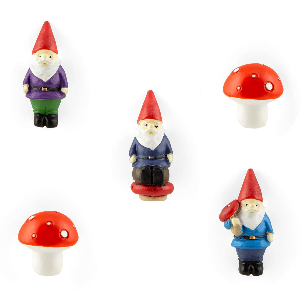 Gnome + Mushroom Magnet Set