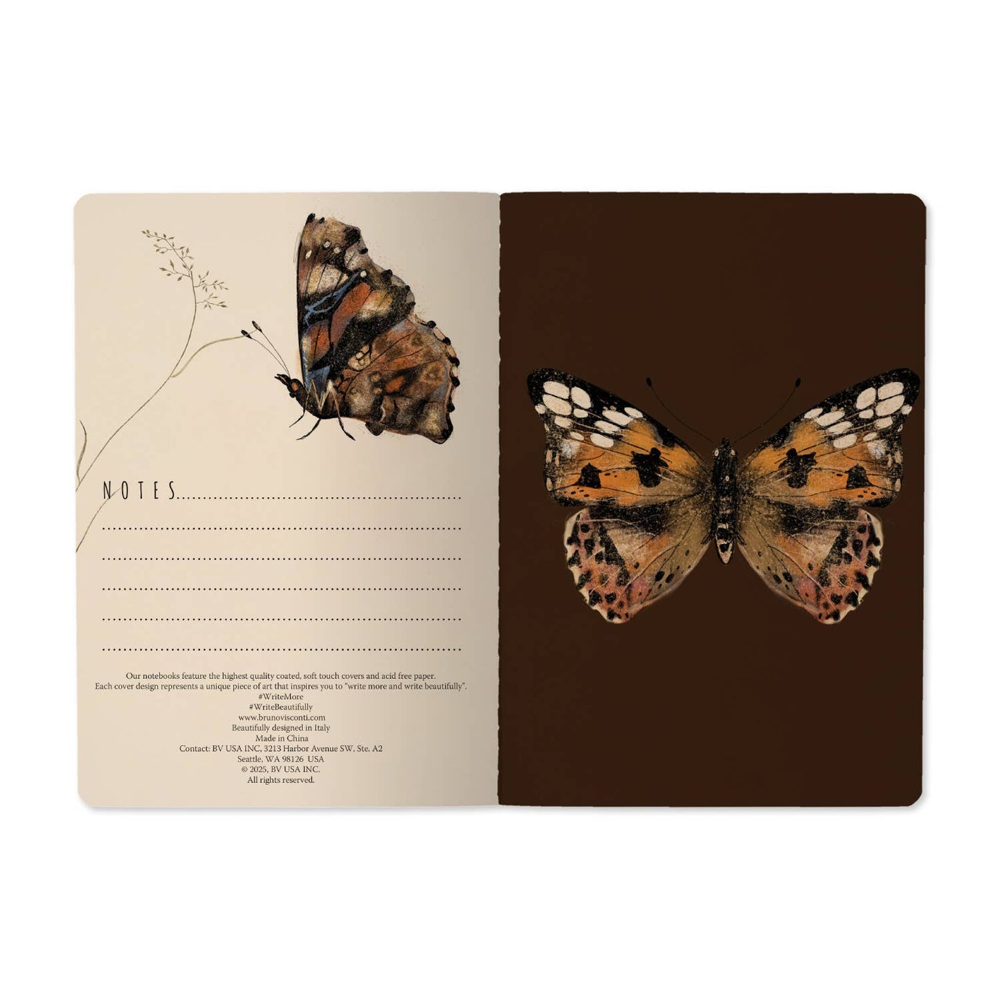 Butterflies on Blush Notebook