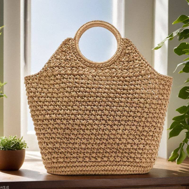 Marbella Woven Straw Tote
