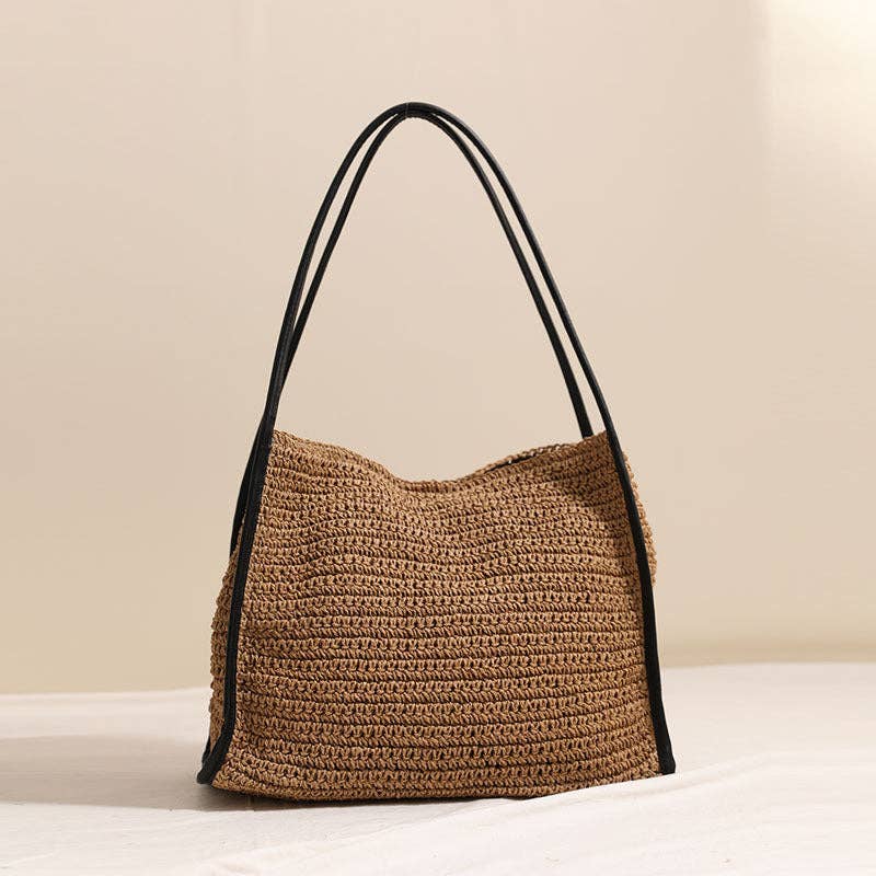 Elle Straw Shoulder Bag