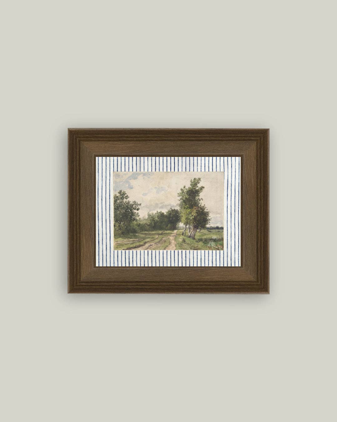 Provence Landscape Framed Antique Art – 10" x 8"