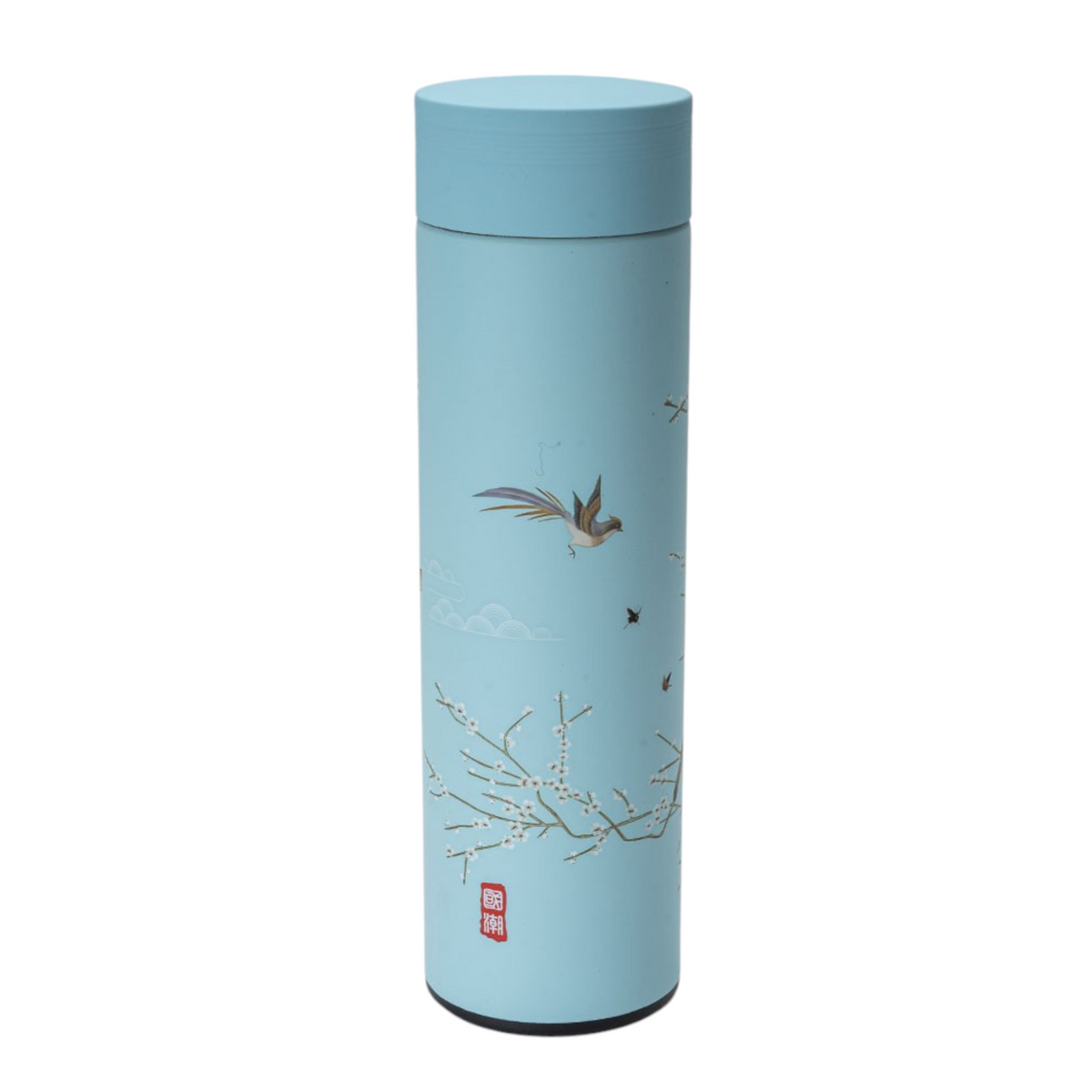 Plum Blossom Vacuum Insulated Thermos Flask