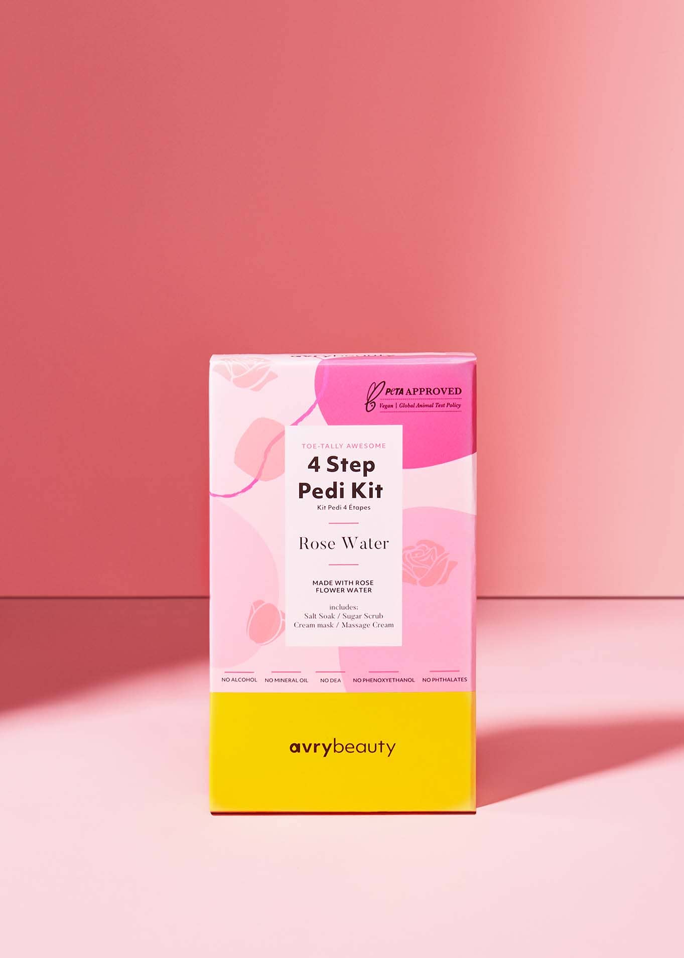 Rose Water 4-Step Pedicure Kit