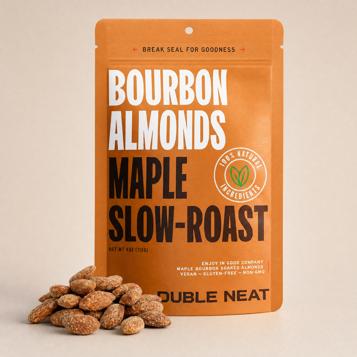 Bourbon Maple Candied Almonds