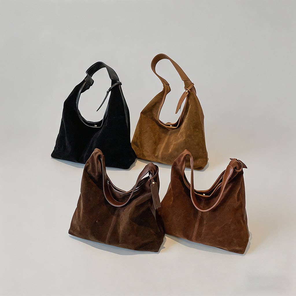 Vintage Suede Hudson Tote