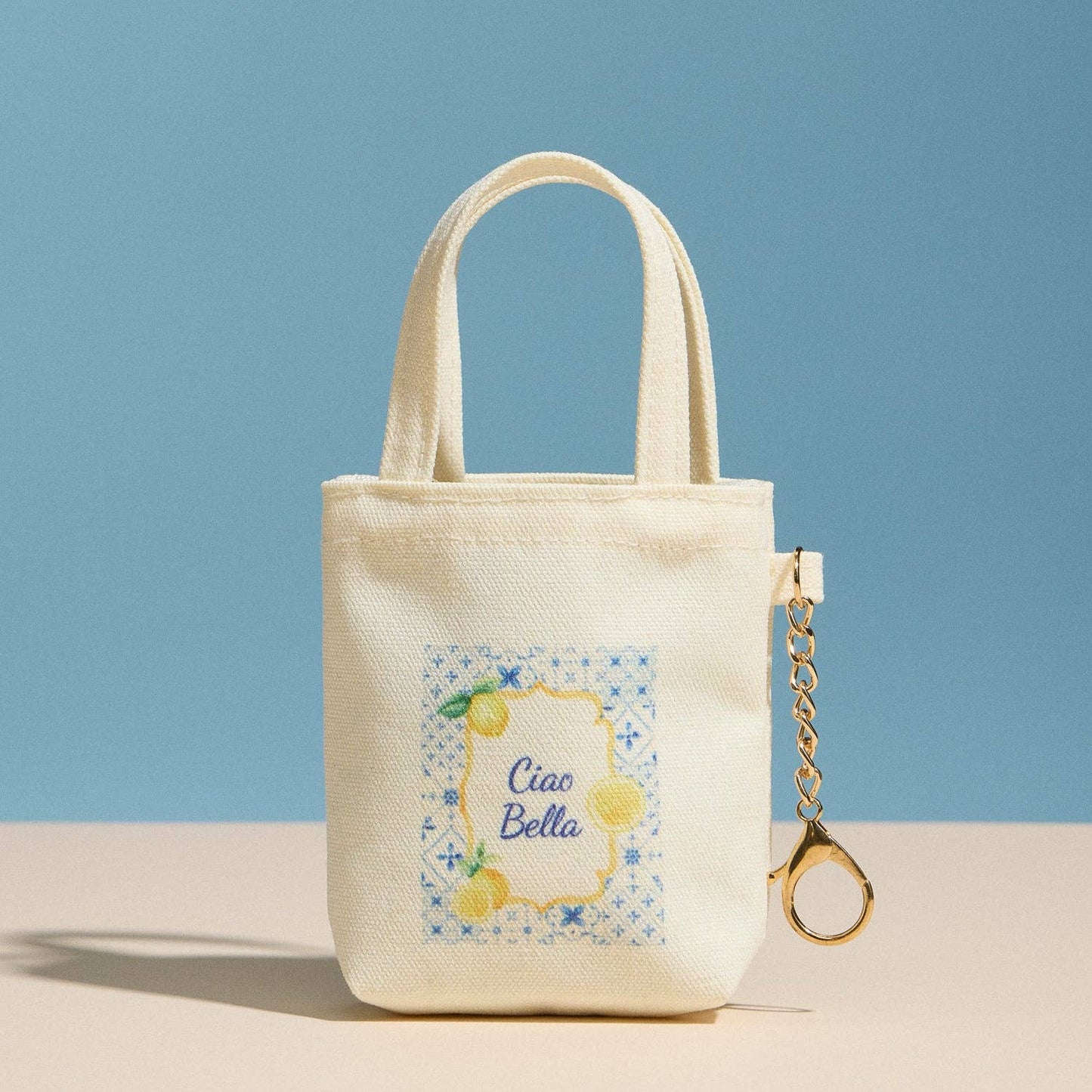 Mini Canvas Bag Charm