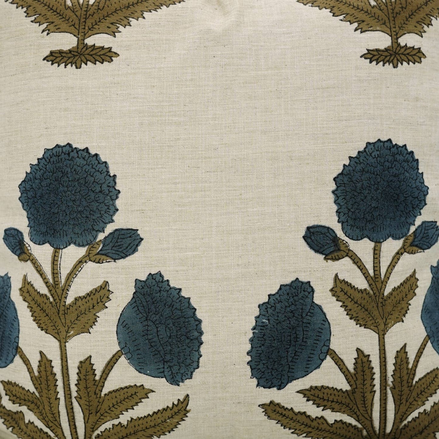 Bohemian Block Design Linen Blend Pillow Cover - Badshah  18"x18"