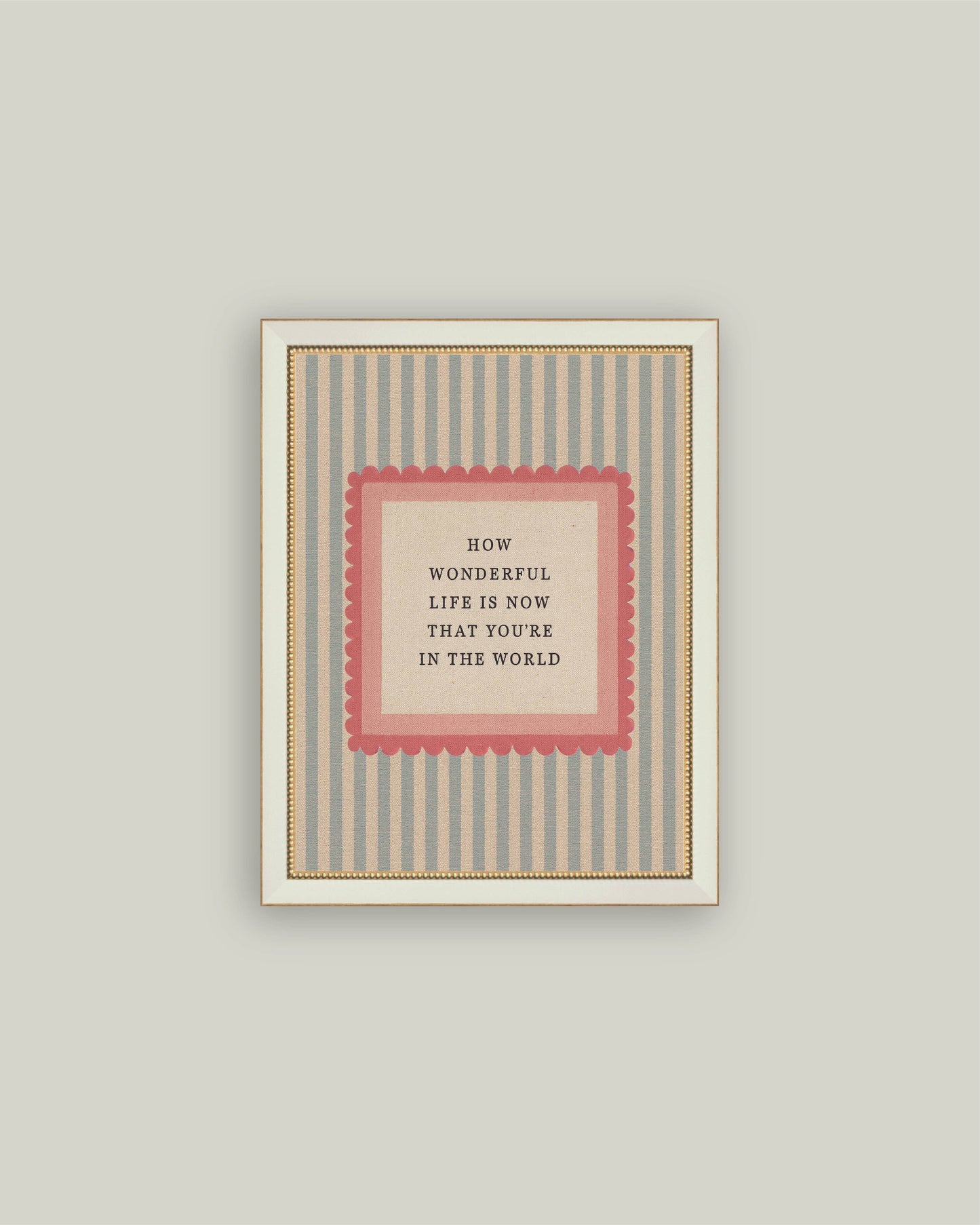 "How Wonderful Life Is" Framed Wall Art – 7" x 9"