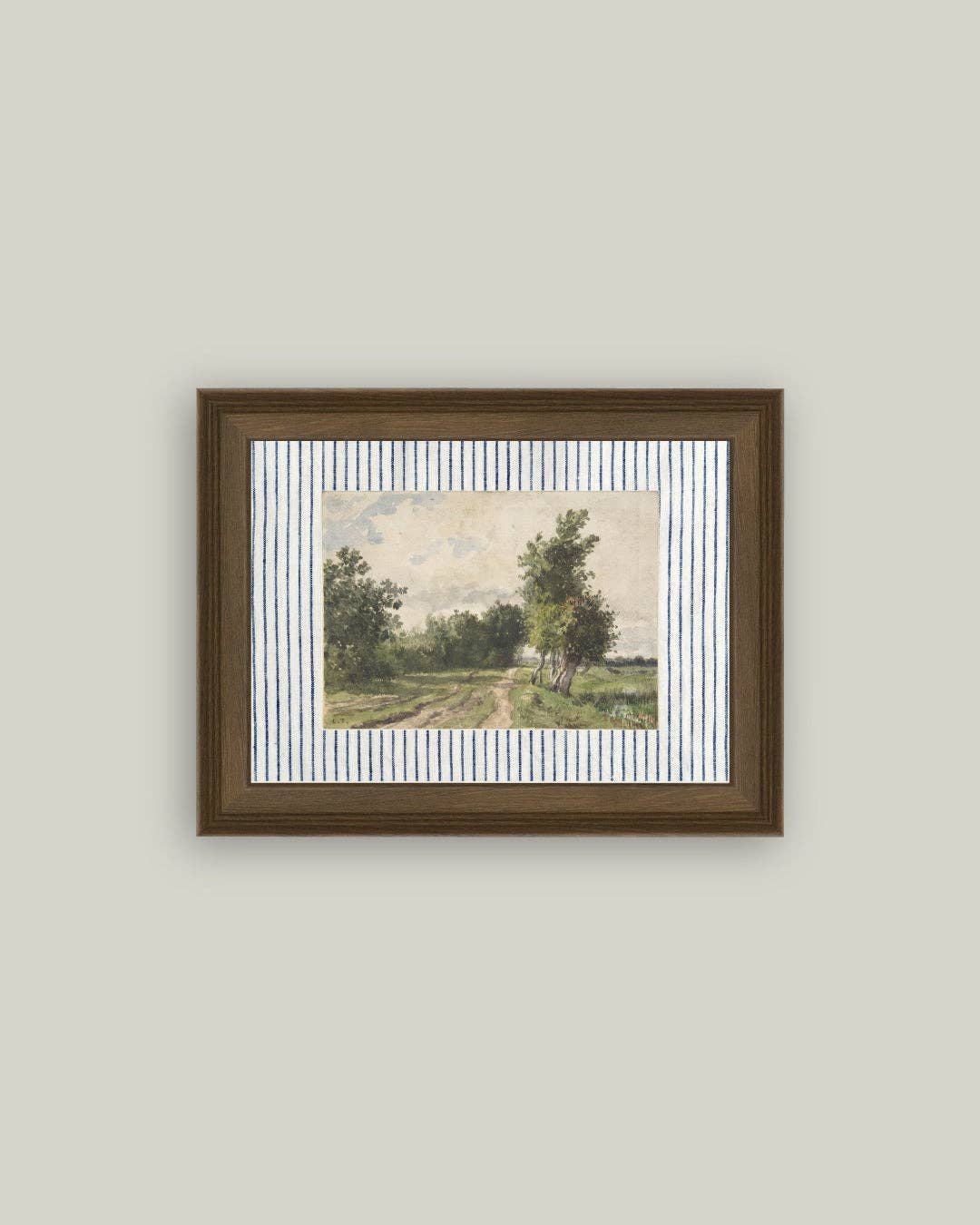 Provence Landscape Framed Antique Art – 10" x 8"
