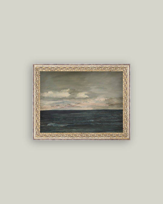 Ocean View Framed Antique Art – 10" x 8"