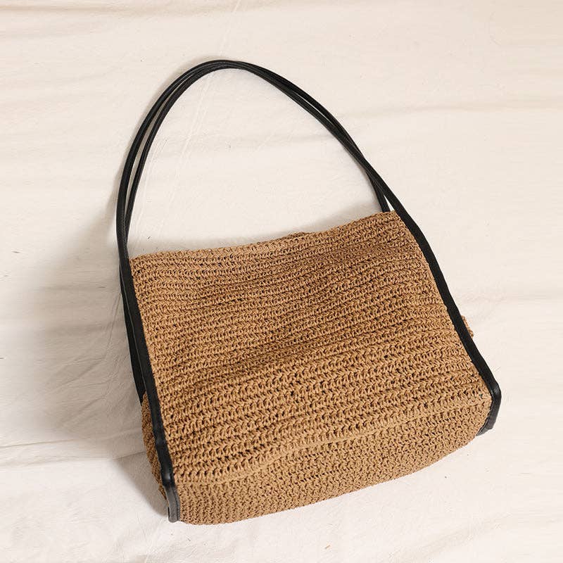 Elle Straw Shoulder Bag