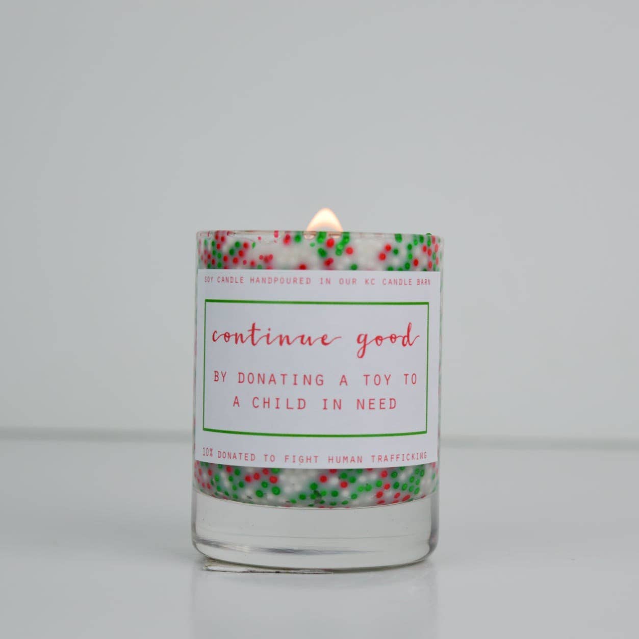 Mini Merry Christmas Sprinkle Candle