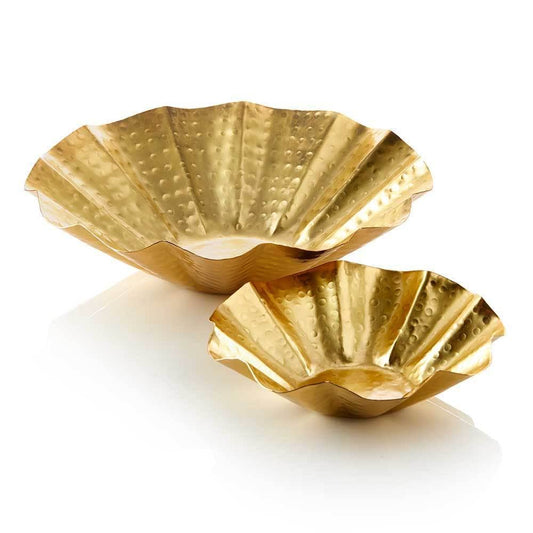 Brass Petal Bowls – Set of 2