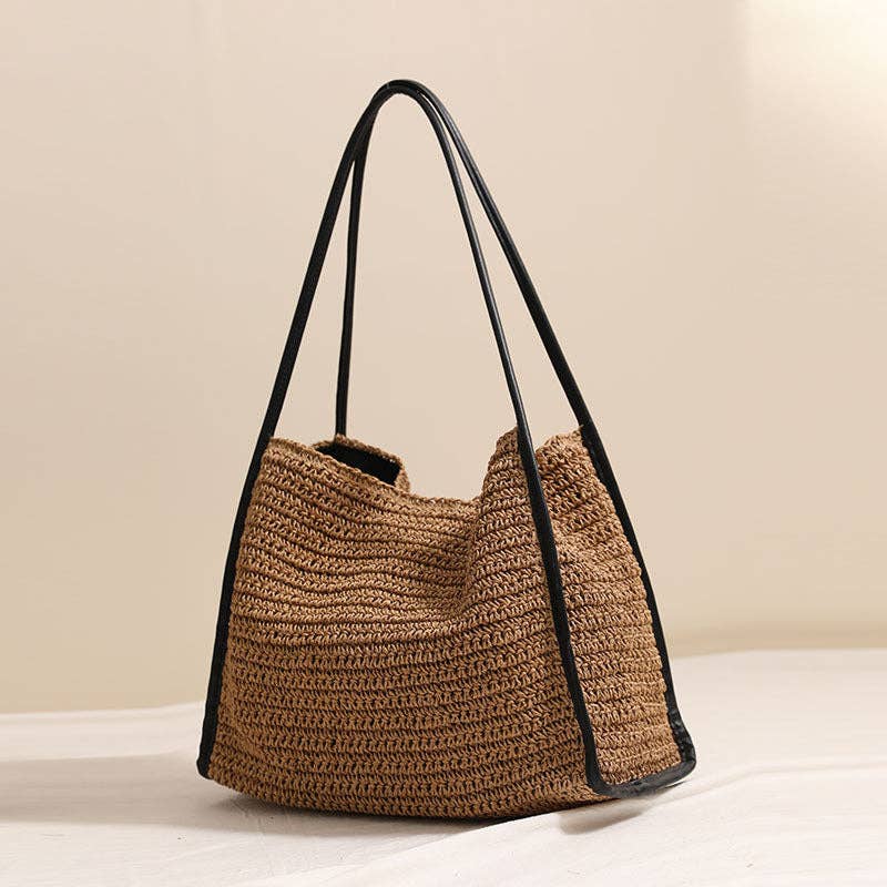 Elle Straw Shoulder Bag