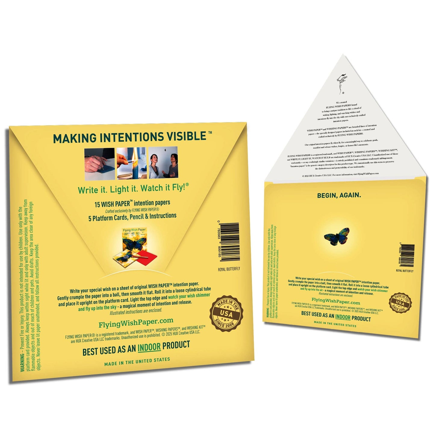 ROYAL BUTTERFLY / 15 WISH PAPER™ Majestic Transformation Kit